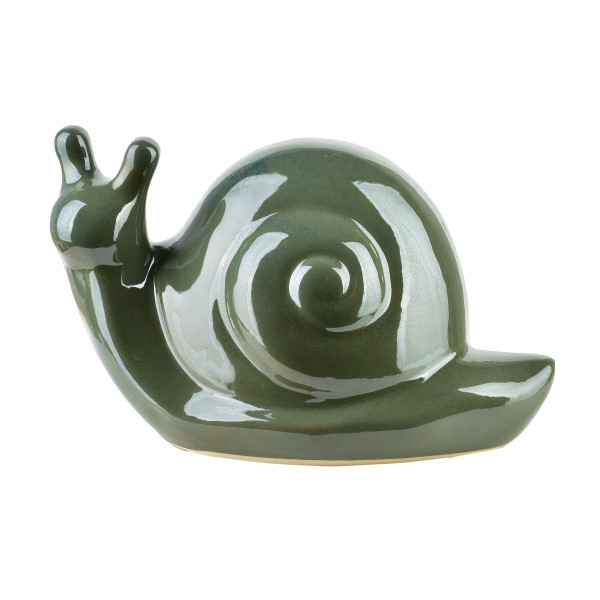MAVE GREEN Figura ślimak ceramiczny 25x14,5x15cm 643358