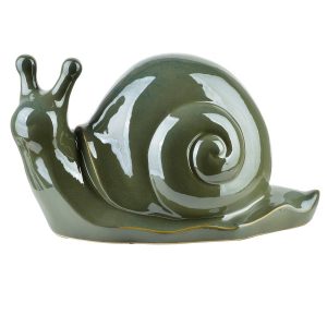 MAVE GREEN Figura ślimak ceramiczny 34,5x18x19,5cm 643361 MAVE GREEN Figura ślimak ceramiczny 34,5x18x19,5cm 643361