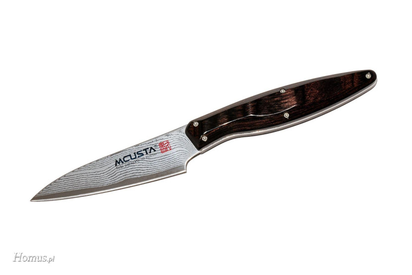 Mcusta japoński nóż kuchenny ze stali damasceńskiej PETTY 90 mm 883631