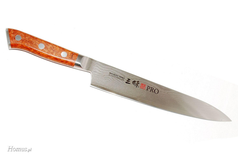 Mcusta japoński nóż kuchenny ze stali damasceńskiej SLICER 225 mm 883633