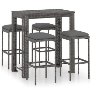 Meble barowe do ogrodu Szary 100 cm table length Technorattan vidaXL 1086162 Meble barowe do ogrodu Szary 100 cm table length Technorattan vidaXL 1086162
