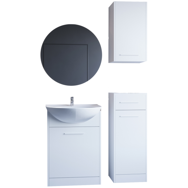 Meble do łazienki NESTA biały laminat 300868