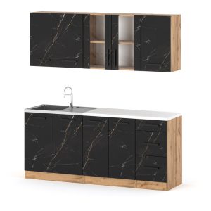 Meble kuchenne nowoczesne 2.0m zestaw modułowy san sebastian 388921 Meble kuchenne nowoczesne 2.0m zestaw modułowy san sebastian 388921