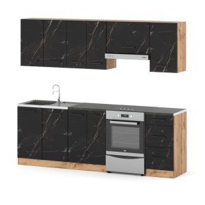 Meble kuchenne nowoczesne komplet mokka 2.4m san sebastian 387594 Meble kuchenne nowoczesne komplet mokka 2.4m san sebastian 387594