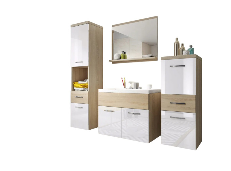 Meble Łazienkowe Abla + Umywalka + Lustro 878712