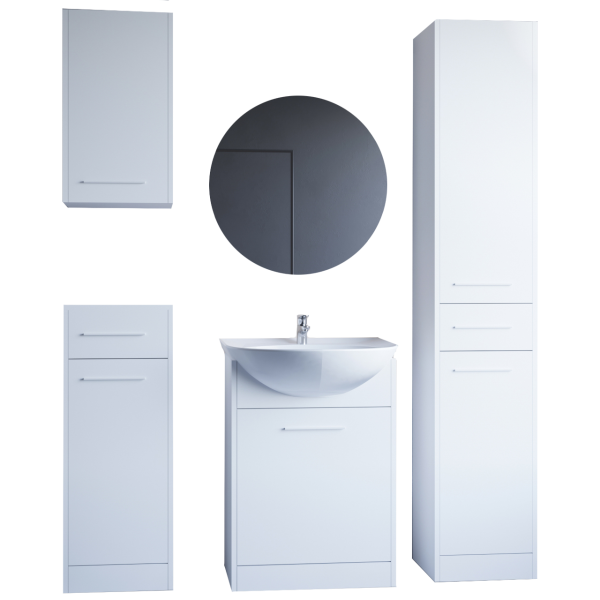 Meble łazienkowe SILDO biały laminat 307050