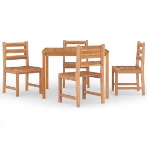 Meble ogrodowe Brąz 110 x 110 x 77 cm Drewno tekowe vidaXL 475005 Meble ogrodowe Brąz 110 x 110 x 77 cm Drewno tekowe vidaXL 475005