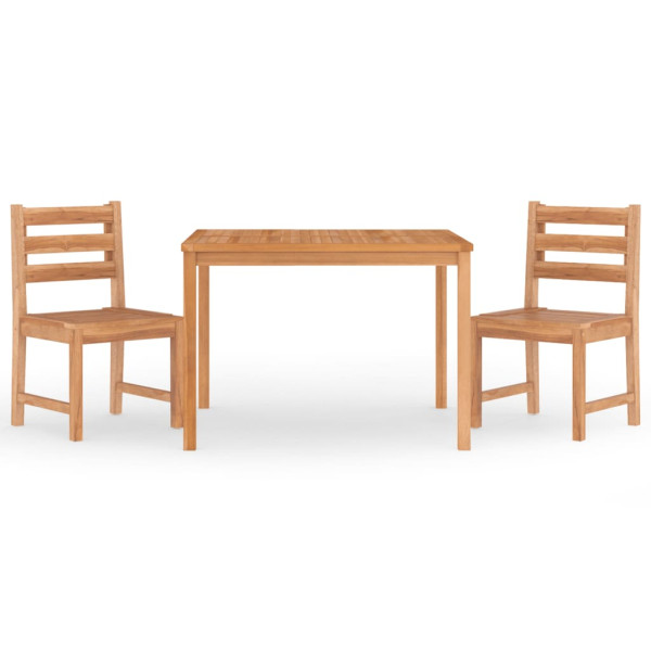 Meble ogrodowe Brąz 110 x 110 x 77 cm Drewno tekowe vidaXL 475004