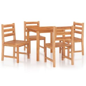 Meble ogrodowe Brąz 80 x 80 x 77 cm Drewno tekowe vidaXL 475010 Meble ogrodowe Brąz 80 x 80 x 77 cm Drewno tekowe vidaXL 475010