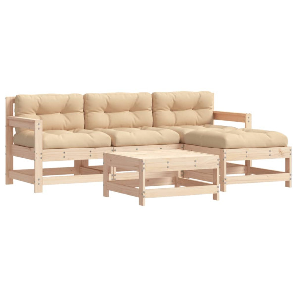Meble ogrodowe Brąz Drewno vidaXL 486027