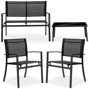 Meble ogrodowe zestaw GRACIOSA BLACK 537518 Meble ogrodowe zestaw GRACIOSA BLACK 537518