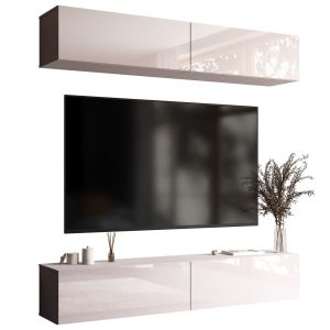 Meblościanka 210 cm do salonu kaszmir połysk PREMIUM 783260 Meblościanka 210 cm do salonu kaszmir połysk PREMIUM 783260