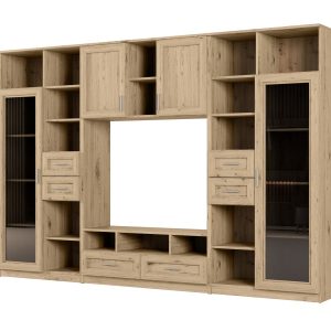 Meblościanka Agata Dąb Grand Naturalny (Uchwyt Classic) 955730 Meblościanka Agata Dąb Grand Naturalny (Uchwyt Classic) 955730