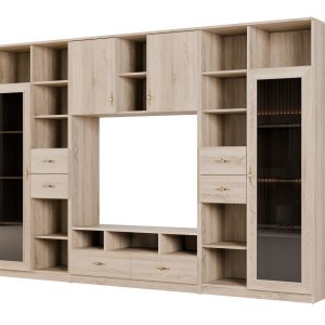 Meblościanka Agata Dąb Sonoma Jasna (Uchwyt Retro) 955797 Meblościanka Agata Dąb Sonoma Jasna (Uchwyt Retro) 955797