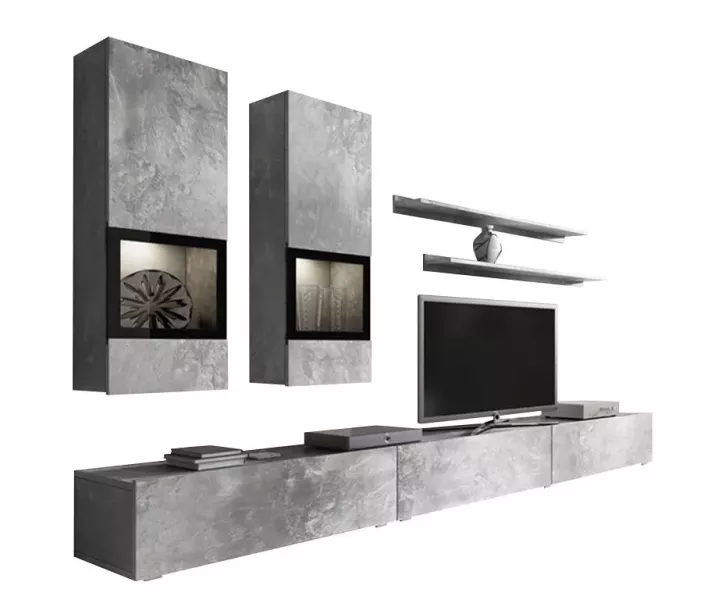 Meblościanka BAROS jasny beton 825445