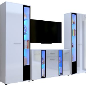 Meblościanka biały połysk CUBE XL 722745 Meblościanka biały połysk CUBE XL 722745