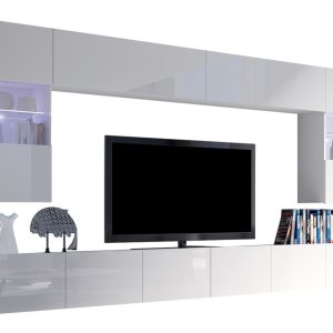 Meblościanka Calabrini I z oświetleniem LED – niebieskie 72560 Meblościanka Calabrini I z oświetleniem LED – niebieskie 72560