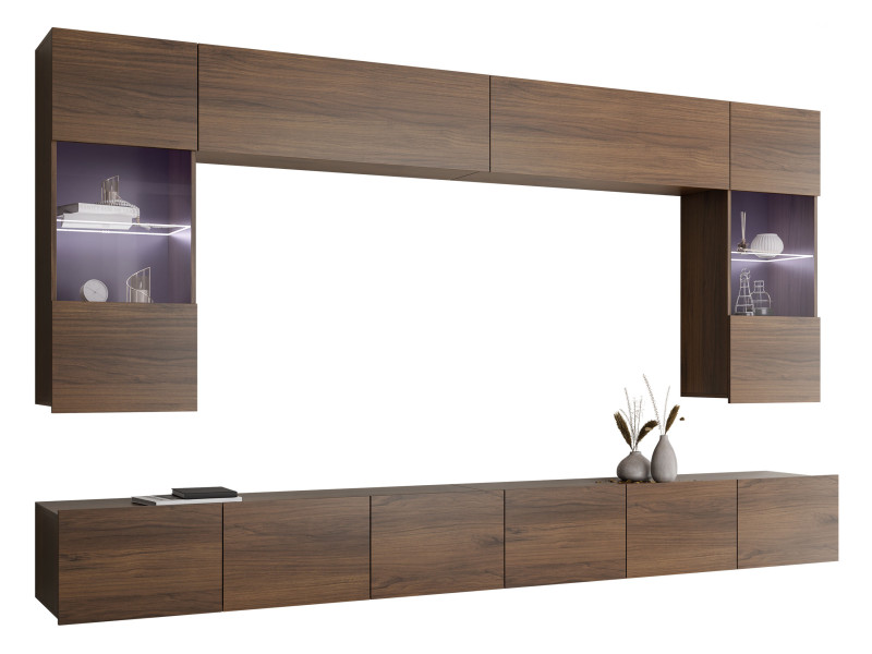 Meblościanka Calabrini I z oświetleniem LED - niebieskie 913333