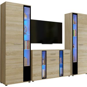 Meblościanka dąb sonoma CUBE XL 722743 Meblościanka dąb sonoma CUBE XL 722743