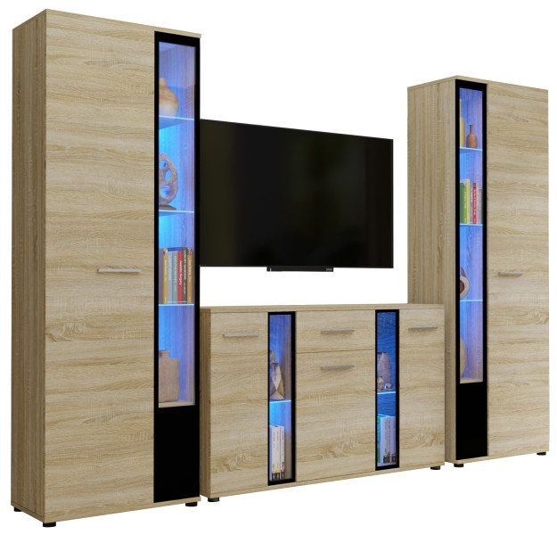 Meblościanka dąb sonoma CUBE XL 722743