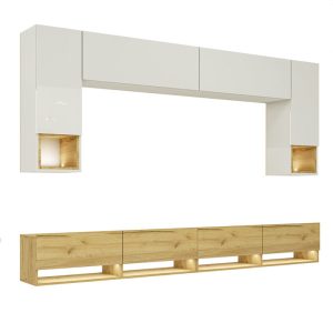 Meblościanka do pokoju biała PREMIUM 749040 Meblościanka do pokoju biała PREMIUM 749040