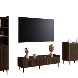 Meblościanka do salonu ASPERO orzech 719307 Meblościanka do salonu ASPERO orzech 719307
