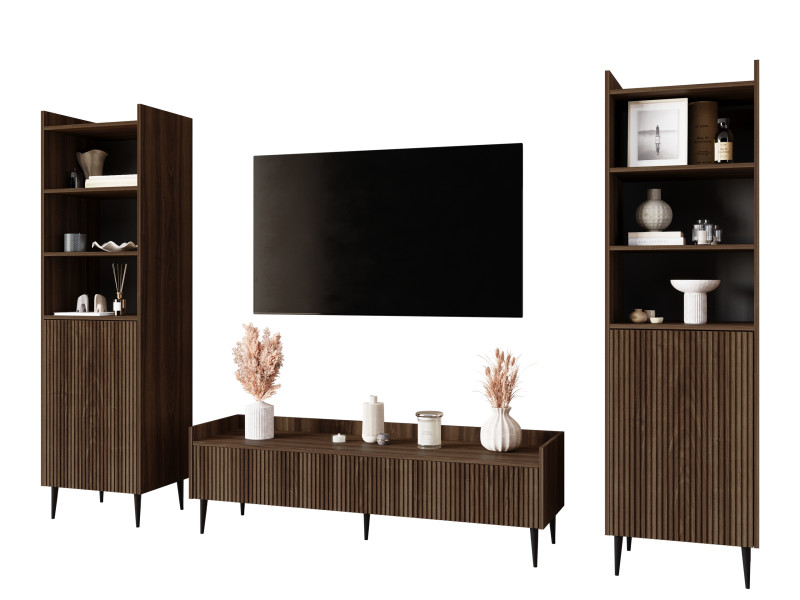 Meblościanka do salonu ASPERO orzech 719306