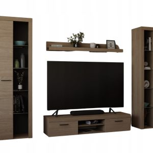 Meblościanka do Salonu Rumba XL dąb olejowany meble pokojowe 1025030 Meblościanka do Salonu Rumba XL dąb olejowany meble pokojowe 1025030