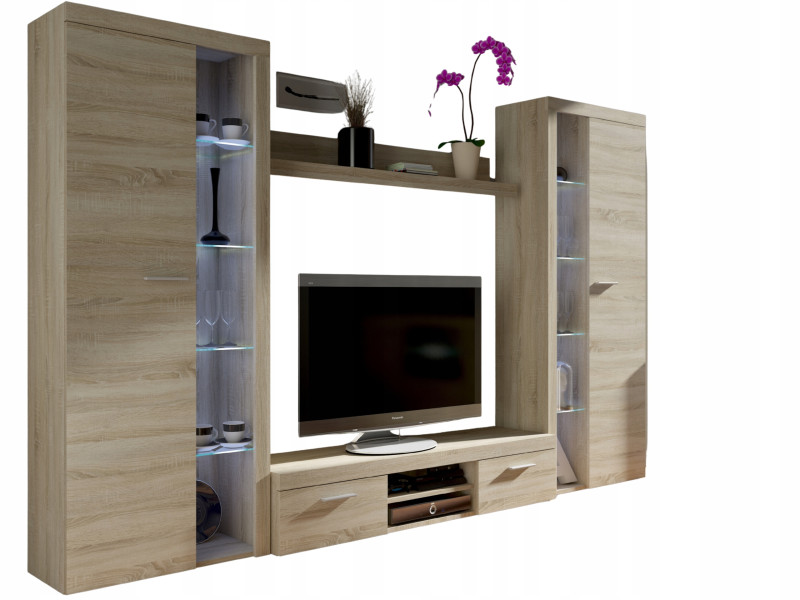 Meblościanka do Salonu Rumba XL Dąb sonoma meble pokojowe 1025035