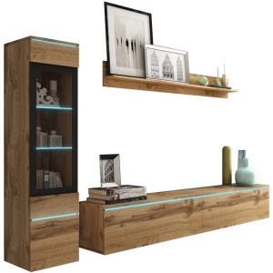 Meblościanka do salonu VELLORE dąb wotan 769548 Meblościanka do salonu VELLORE dąb wotan 769548