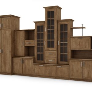 Meblościanka Hades + Szafa Dąb Lefkas – Okucia Premium 955712 Meblościanka Hades + Szafa Dąb Lefkas – Okucia Premium 955712