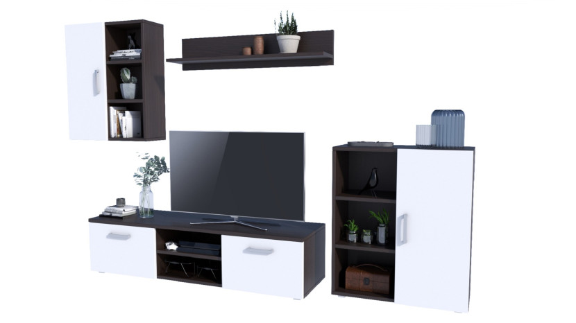 Meblościanka ikar wenge/biały 516585