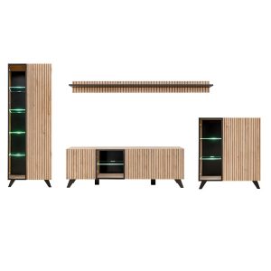 Meblościanka LIAM LED hickory jackson 1002141 Meblościanka LIAM LED hickory jackson 1002141