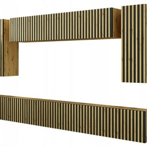 Mebloscianka Loft Z Lamelami Zestaw Trend-5 Dab Artisan 989350 Mebloscianka Loft Z Lamelami Zestaw Trend-5 Dab Artisan 989350