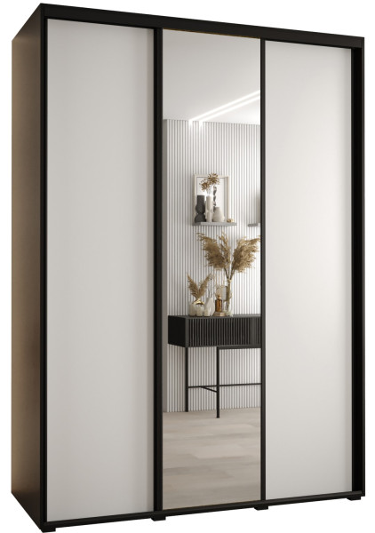 Szafa przesuwna 60 Cannes 3 180 czarny+biały+czarny 181572