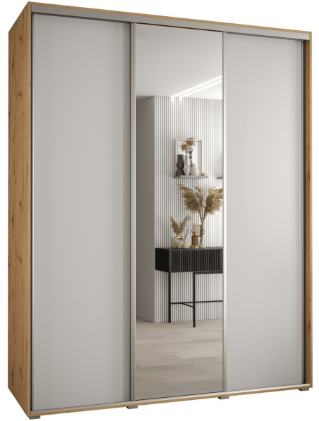 Szafa przesuwna 60 Cannes 3 190 artisan+biały+srebrny 181670