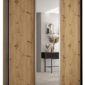 Szafa przesuwna 60 Cannes 3 190 czarny+artisan+srebrny 181592 Szafa przesuwna 60 Cannes 3 190 czarny+artisan+srebrny 181592