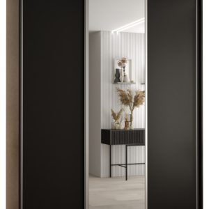 Szafa przesuwna 60 Cannes 3 190 czarny+czarny+srebrny 181634 Szafa przesuwna 60 Cannes 3 190 czarny+czarny+srebrny 181634