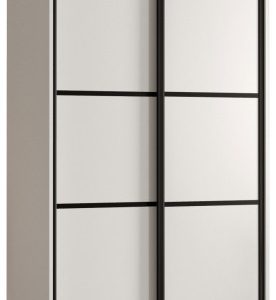 Szafa przesuwna 60 Cannes 4 110 biały+biały+czarny 182516 Szafa przesuwna 60 Cannes 4 110 biały+biały+czarny 182516
