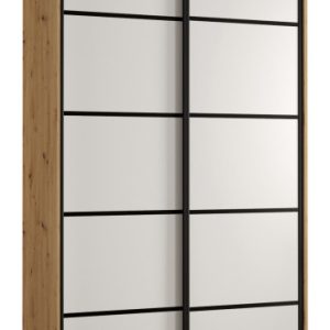 Szafa przesuwna 60 Cannes 4 130 artisan+biały+czarny 183291 Szafa przesuwna 60 Cannes 4 130 artisan+biały+czarny 183291