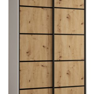 Szafa przesuwna 60 Cannes 4 140 biały+artisan+czarny 183370