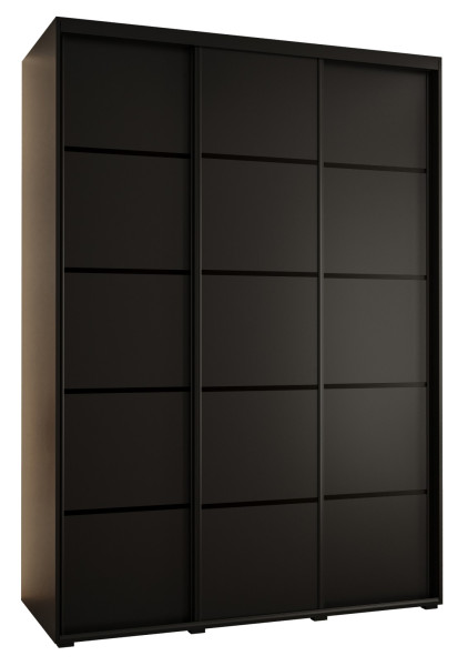 Szafa przesuwna 60 Cannes 4 170 czarny+czarny+czarny 185031