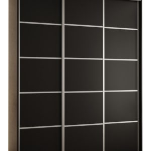 Szafa przesuwna 60 Cannes 4 190 czarny+czarny+srebrny 186262 Szafa przesuwna 60 Cannes 4 190 czarny+czarny+srebrny 186262