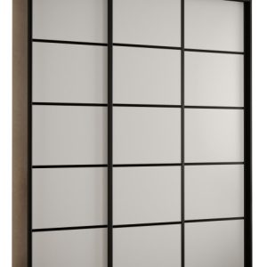 Szafa przesuwna 60 Cannes 4 200 czarny+biały+czarny 186253 Szafa przesuwna 60 Cannes 4 200 czarny+biały+czarny 186253