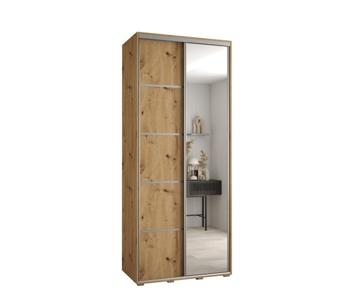 Szafa przesuwna 60 Cannes 5 110 artisan+artisan+srebrny 760106