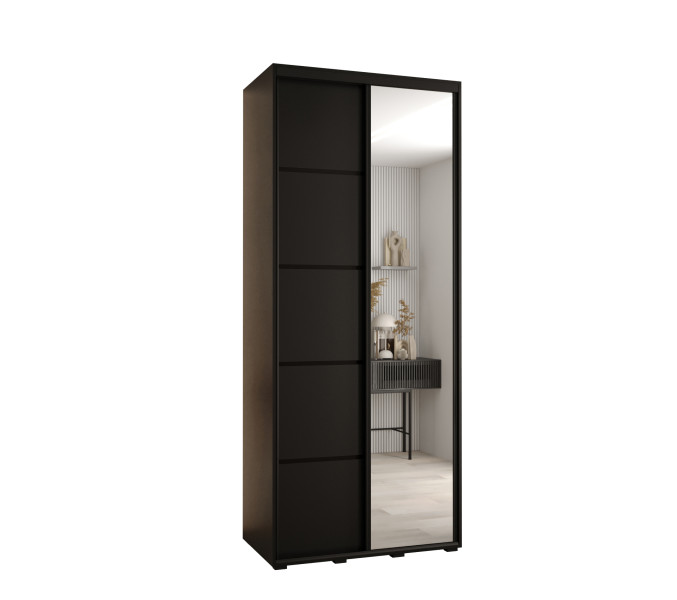 Szafa przesuwna 60 Cannes 5 110 czarny+czarny+czarny 760118