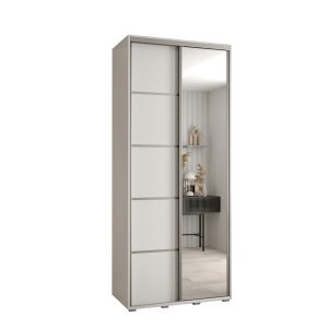 Szafa przesuwna 60 Cannes 5 120 biały+biały+srebrny 759971 Szafa przesuwna 60 Cannes 5 120 biały+biały+srebrny 759971