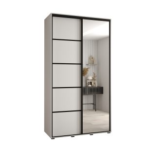 Szafa przesuwna 60 Cannes 5 130 biały+biały+czarny 759945 Szafa przesuwna 60 Cannes 5 130 biały+biały+czarny 759945
