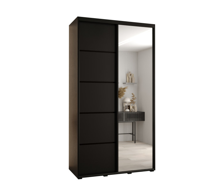 Szafa przesuwna 60 Cannes 5 130 czarny+czarny+czarny 759953