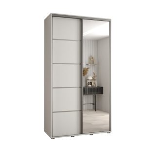 Szafa przesuwna 60 Cannes 5 140 biały+biały+srebrny 760132 Szafa przesuwna 60 Cannes 5 140 biały+biały+srebrny 760132